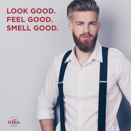 MKS Eco Imperial Beard Oil for Men - Sandalwood Scent | 2 Fl Oz - Moisturizes Skin & Adds Shine