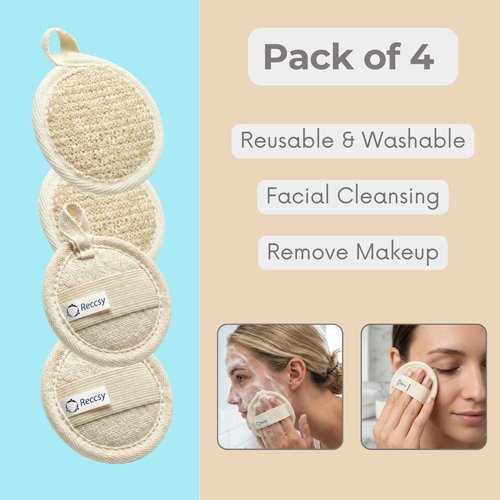 Face Dry Brush for Lymphatic Drainage Set,Exfoliating Face Brush+Face Scrubber for Women+4pcs Organic Facial Exfoliating Pads Reusable.Wooden Small Soft Bristle Facial Brushes for Cleaning.