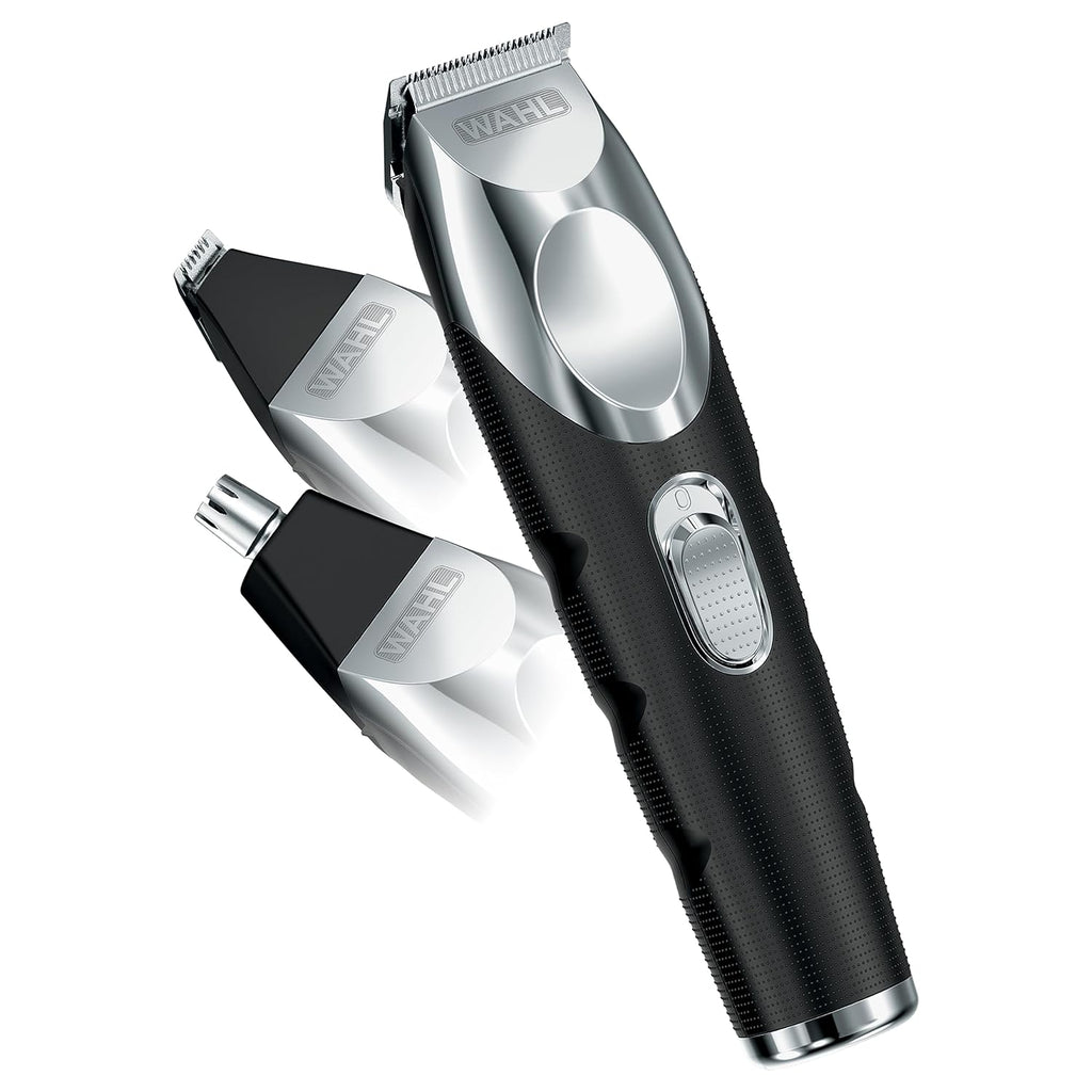 Wahl Groomsman Pro Beard Trimmer for Men - Rechargeable Cordless with 3 Attachments for Beard, Nose & Ear Hair - Model 5617
