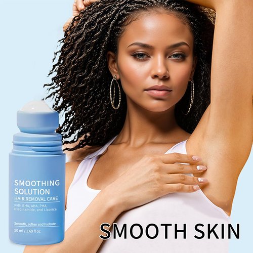 Ingrown Hair Roll On for Bikini Area, Legs & Underarms - Razor Bump Stopper & After Shave Repair Serum with Salicylic Acid -Improves Skin Texture- 50ml (1.69 fl oz) Treatment for Women