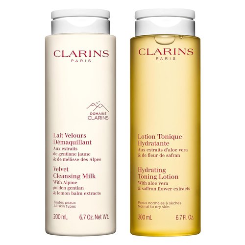 Clarins Hydrating Toning Lotion - Cleanses, Tones & Hydrates | Alcohol-Free for Normal to Dry Skin