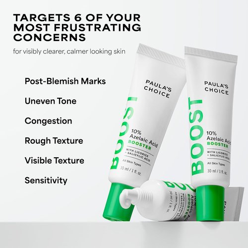 Paula's Choice BOOST 10% Azelaic Acid Serum - Oil-Free Skin Brightening Gel for Face, Fragrance-Free