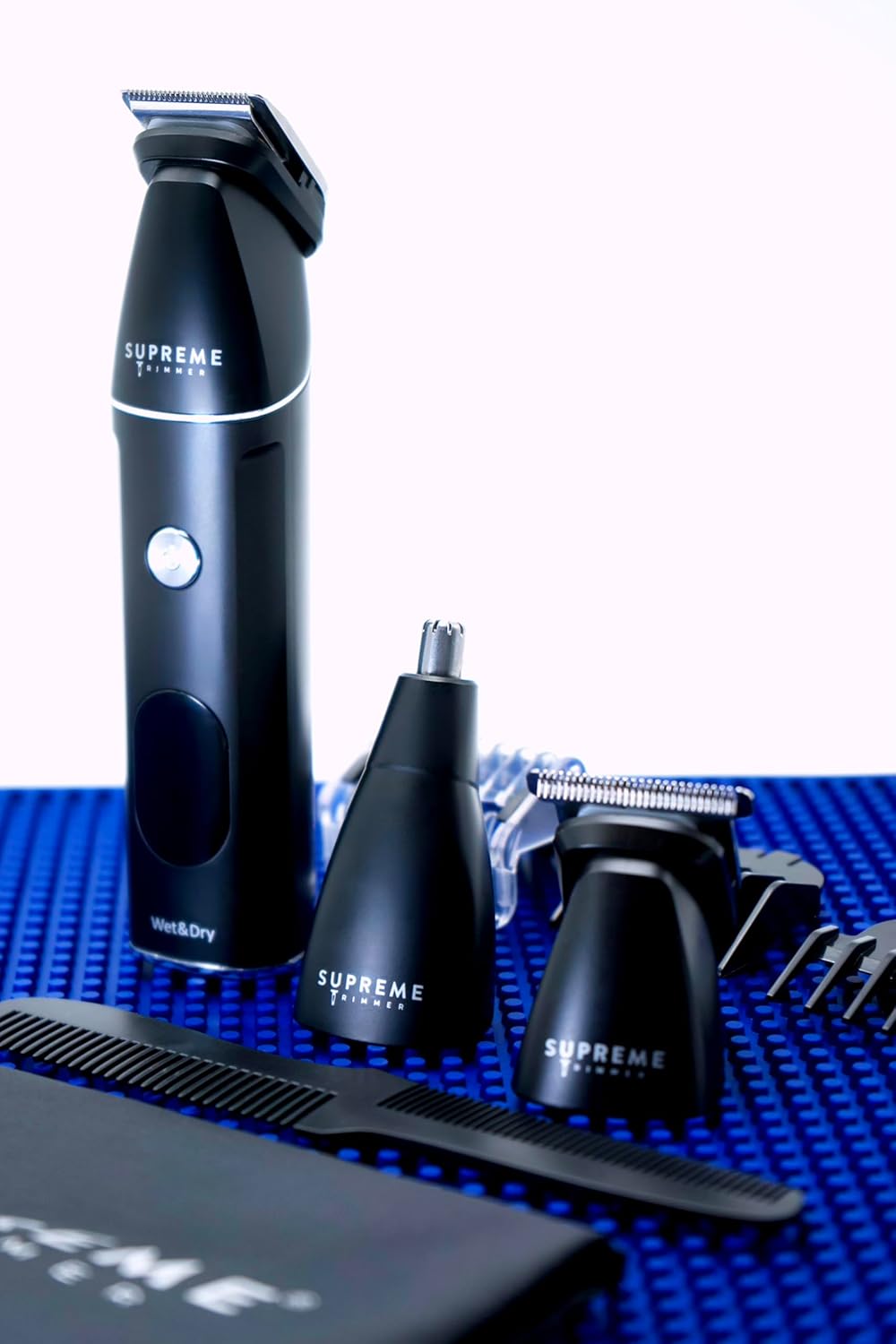 Supreme Trimmer All-in-One Waterproof Multigroomer for Men - Rechargeable Beard, Body & Nose Hair Kit | SMG3030
