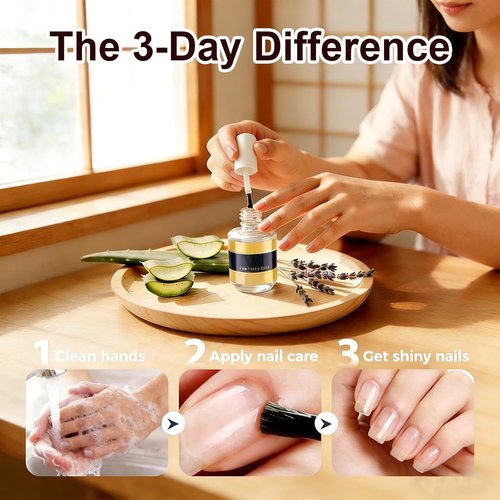 Keratin Nail Care Oil - Deep Moisturizing Treatment for Strong, Glossy Nails | Aloe Vera & Lavender (2-Pack, 16ml Each)