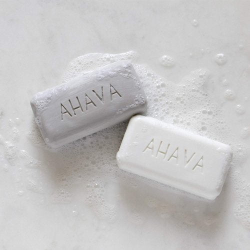 AHAVA Moisturizing Dead Sea Salt Soap - Nourishing Face & Body Cleansing Bar with Mineral Blend, 3.4 Oz