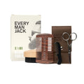 Every Man Jack Beard Grooming Tool Gift Set for Men – Includes Dual-Tooth Comb, Beard Brush, Stainless Steel Shears & Mini Comb – Travel Friendly & Perfect for Daily Maintenance