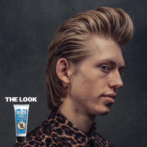 Reuzel Fiber Gel For Men - Alcohol-Free, Non-Sticky Formula - Adds Fullness & Structure - Easy Wash | Sugary Rum Scent