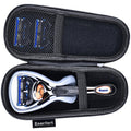 Gillette Hard EVA Razor Travel Case - Lightweight Design with Mesh Pocket for 2 Blades | Durable Zipper (Black)