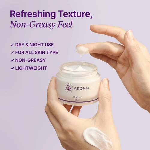Regine Switzerland Aronia Extract Day & Night Cream - Antioxidant Hydrating Moisturizer for Face & Neck, 1.76 oz