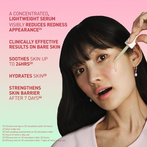 Erborian Red Serum - Daily Hydrating & Soothing Treatment for Sensitive Skin | Lightweight Barrier Support with Centella