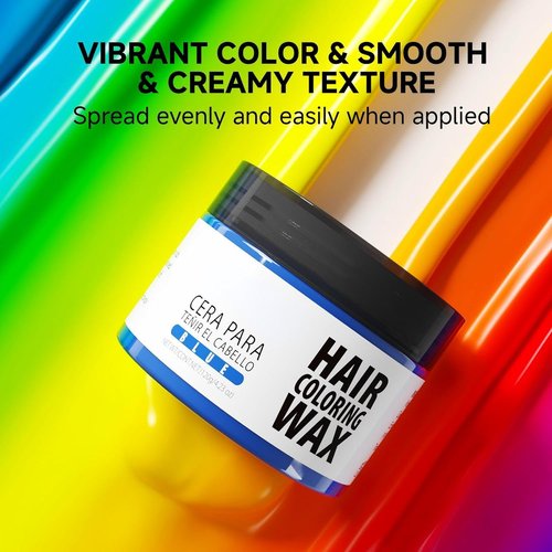 Gowwim Hair Wax - Temporary Color Dye for Natural Hold | Non-Greasy Formula, 4.23 Oz Black