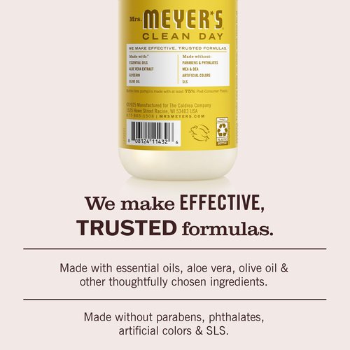 MRS. MEYER'S CLEAN DAY Liquid Hand Soap, Daisy Scent, 12.5 Ounce Bottle (Pack of 3)