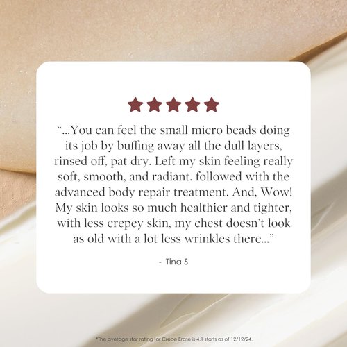 Crepe Erase BODY FIRM 2-Step Anti-Aging Treatment - Firming Moisturizer & Exfoliating Pre-Treatment for Wrinkle Reduction