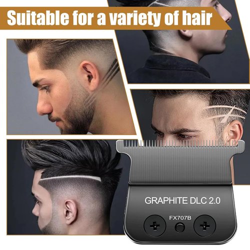 BaByliss Pro Replacement Blade - DLC 2.0 Compatible with FX787 & FX726 Hair Trimmers | Black
