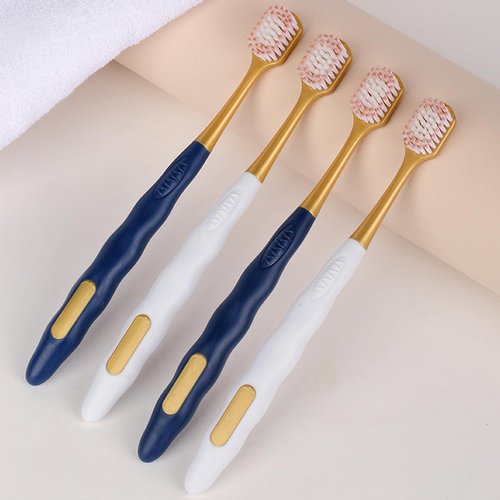 Ayerzeba Soft Toothbrushes for Adults, Medium Manual Wider Head Tooth Brush, Good Cleaning Effect for Sensitive Teeth Oral Gum Recession (6 Pack)
