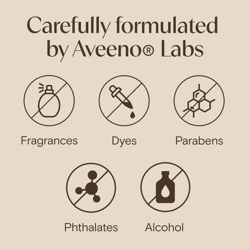 Aveeno Daily Moisturizing Cream with Prebiotic Oat & Shea Butter, Body, Face & Hand Cream for Normal to Dry, Sensitive Skin Hydrates for 48 Hours, Fragrance Free & Non-Comedogenic, 7.5 oz