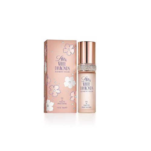 Elizabeth Taylor Women's Perfume - Love & White Diamonds Eau De Toilette EDT Spray, 1 Fl Oz