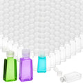 YIMITEE 100 Pack 1 OZ Travel Plastic Bottles, Flip Cap Empty Refillable Toiletry Bottle, Mini Clear Hand Sanitizer Bottle, Small Squeeze Sample Container for Shampoo Lotions Liquid Body Soap Cream