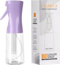 Skiennix Ultra-Fine Hair Spray Bottle - Continuous 200ml/6.8oz for Hair Design, Cleaning & Skin Care | Reusable Purple