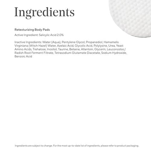 Murad Retexturizing Body Pads - Acne-Fighting Exfoliating Pads with Azelaic, Salicylic & Glycolic Acid | 45 Pads for Smooth, Clear Skin