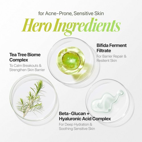 EIOM Trouble Patch Mask – Acne Face Mask & Full-Face Hydrocolloid Acne Mask for Acne-Prone Skin, Skin-Balancing Reset Care with Tea Tree Biome, Korean Face Mask (20ml x 4), Valentine’s Gift