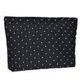 Ksriylm Cute Black Polka Dots Makeup Pouch for Women Small Wave Point Make Up Bag for Zipper Initial Cute Canvas Makeup Cosmetic Bags Pouches for Purse Aesthetic Travel Toiletry
