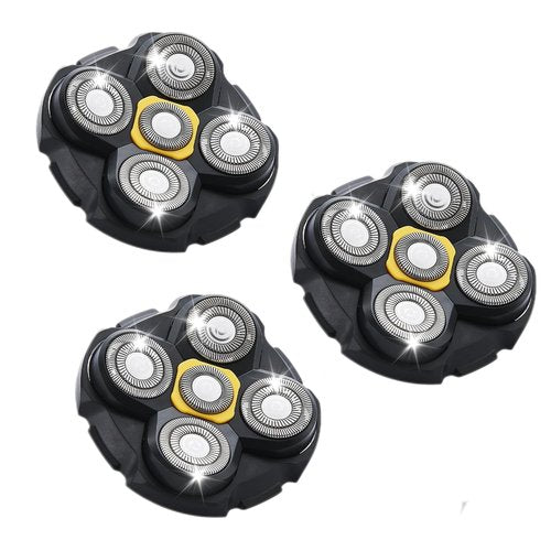 3 pcs Shaver Replacement Blades Compatible with Microtouch Titanium Head Shaver