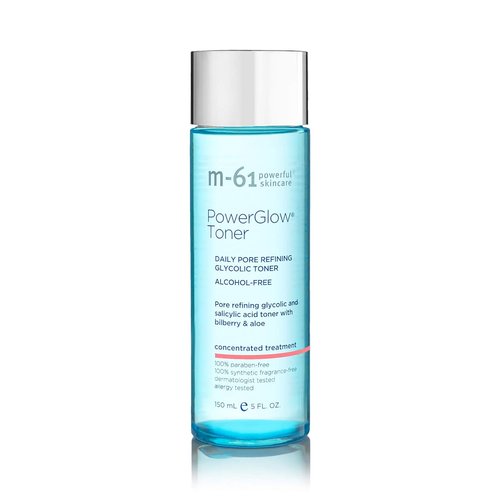 M-61 PowerGlow Toner - Alcohol-Free Pore Refining Formula with Glycolic & Salicylic Acid | 5.0 Fl Oz