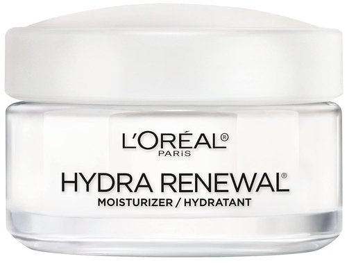 L'Oreal Paris Hydra-Renewal Face Moisturizer - Pro-Vitamin B5 for Dry Sensitive Skin | 1.7 Oz All-Day Hydration
