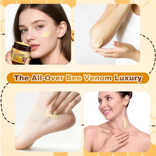 Bee Venom Facial Treatment Cream for Fine Lines & Improving Elasticity, 2.12 OZ (Pack of 2)