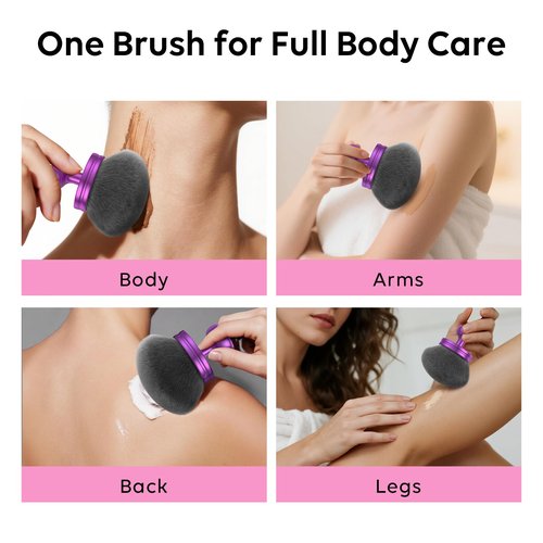 Iooyt 3.6 Inch Extra Large Kabuki Brush, Big Body Makeup Brush, Tanning Brush for Streak, Free Application, Dry & Wet Use, Durable Design - Perfect for Sunless Tanning, Body Lotion, Moisturizer