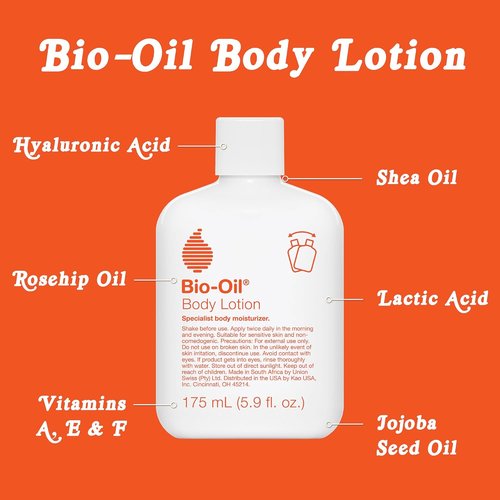Bio-Oil Moisturizing Body Lotion - Ultra-Lightweight Hydration for Dry Skin with Jojoba & Rosehip Oil | 5.9 Oz