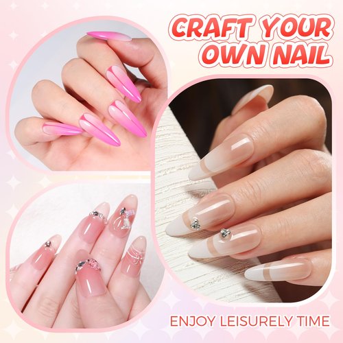 GELLAKTIK Sponge Pat Painting Gel, 20 Colors Neon Gradient Ombre Gel Nail Polish for French Manicure, Blooming Aura Nails with Sponge Applicators, UV/LED Curing DIY Nail Art Palette