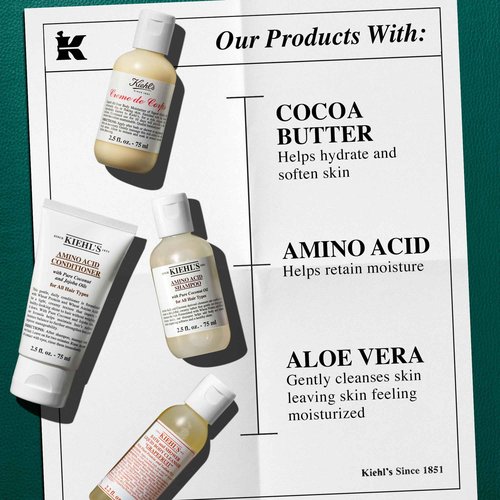 Kiehl's Body and Haircare Routine Gift Set, $49 Value, Includes 3 Travel Size Products, Shampoo, Conditioner and Body Lotion