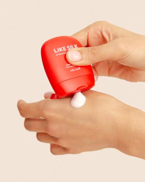 ABI AME Like Silk Hand Cream - Fast Absorbing Non-Greasy Hand Moisturizer with HydraTrio Complex for Long Lasting Hydration, Dry Skin Relief, 50ml