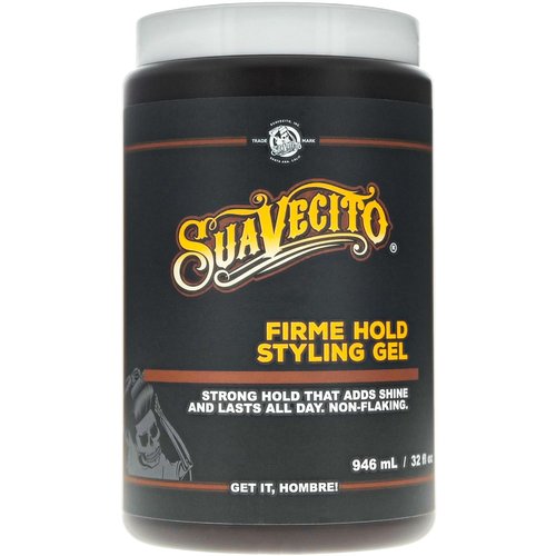 Suavecito Firme Hold Styling Hair Gel - 32 oz Tub | Original Scent, High Shine, Alcohol-Free, All-Day Hold