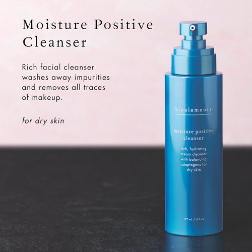 Bioelements Moisture Positive Cleanser | Rich Vegan Facial Cleanser for Dry Skin - 6 fl oz