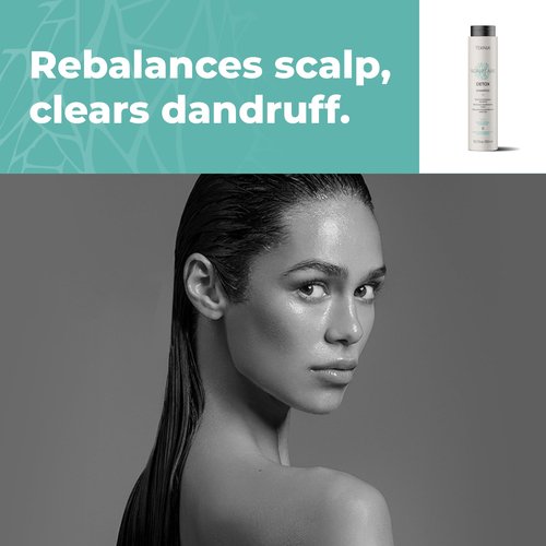 Lakmé Teknia Scalp Care Detox Balance Detoxifying Shampoo, Anti Dandruff Shampoo & Scalp Detox, 10.2 Fl Oz