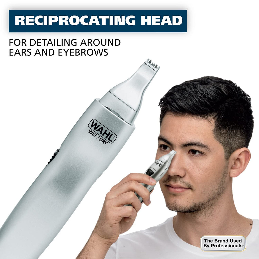 Wahl Men's Nose Hair Trimmer - Precision Detail Trimming for Eyebrows, Neckline, Nose & Ears | Model 5545-400