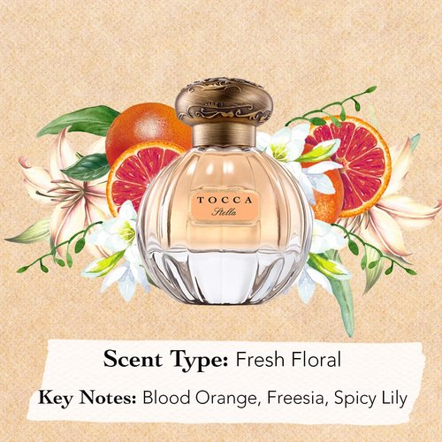 Tocca Stella Perfume for Women - Fresh Floral Fragrance with Blood Orange & Freesia | 1.7oz (50 ml)