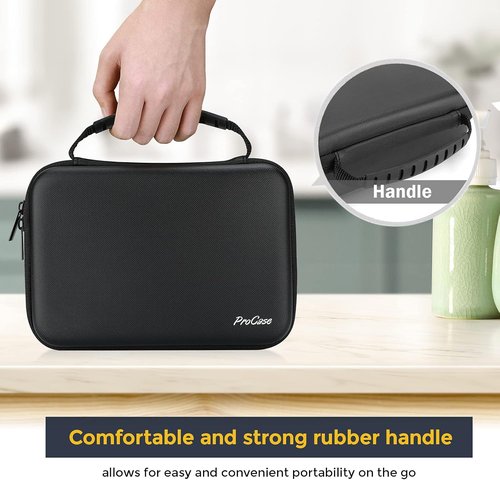 ProCase Hard Carrying Case for Norelco Multigroom Series 7000 - Black | Protects Men's Electric Trimmer & Attachments