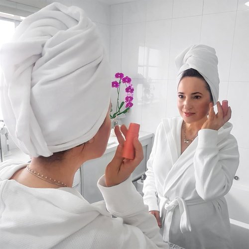 Bondi SPA Microfiber Hair Towel - Dries Hair 50% Faster | Anti-Frizz & Super Absorbent - XL Rectangle