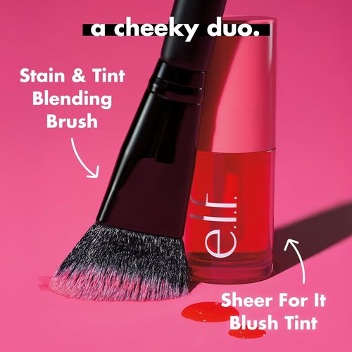 e.l.f. Sheer For It Blush Tint - Multi-Use, Long-Lasting Lip & Cheek Makeup | Vegan Cherry Cola