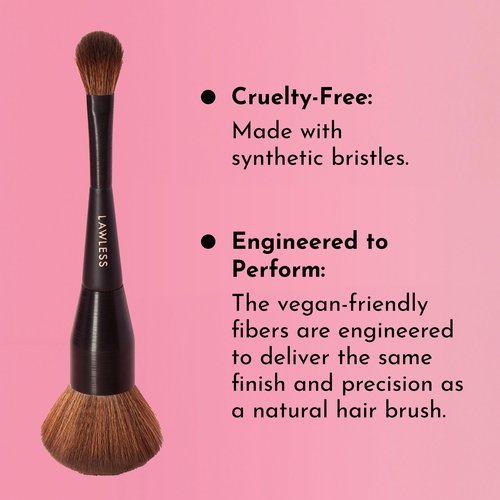 LAWLESS Women's Dual Ended Powder Brush, 1 Count