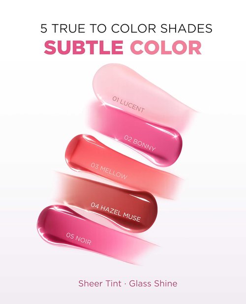 EITHER& Glazed Lip Oil - Tinted Lip Gloss with Peptides | Lightweight, Non-Sticky Moisturizer (10g)