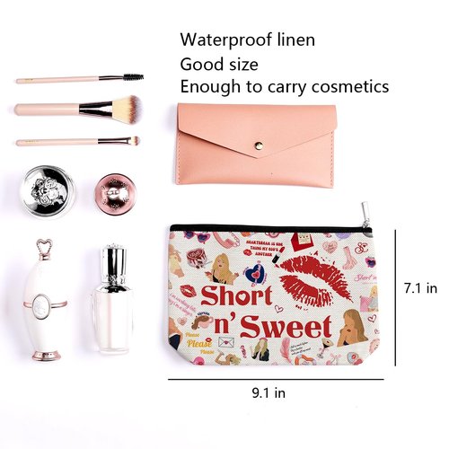 LONGXIN Singer Merch Makeup Bag Cosmetic Bag Gifts for Singer Fans Music Lovers Singer Merchandise