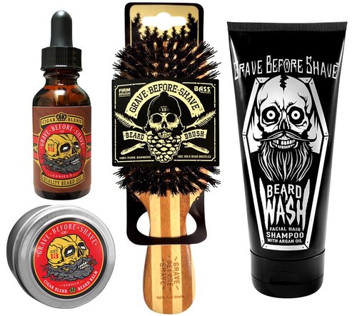 Grave Before Shave™ Beard Care Pack (Cigar Vanilla Blend)