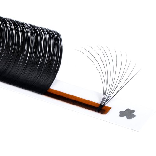 Befer Volume Easy Fan Lashes Extensions, 0.05CC Curl 15mm Matte Black Volume Eyelash Extensions, Fluffy Matte Black Super Soft Self Fanning Eyelash Extensions CC Curl Professional Easy Fan Lashes