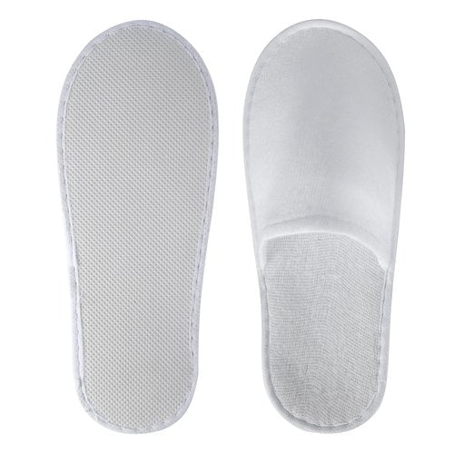 UrbanRoots 28 Pairs Disposable Slippers For Guests,Bulk Slippers For Hotel,Spa,Travel,Shoeless Home,Spa Slippers With Pouch,Non-Slip(White) house slippers for guests
