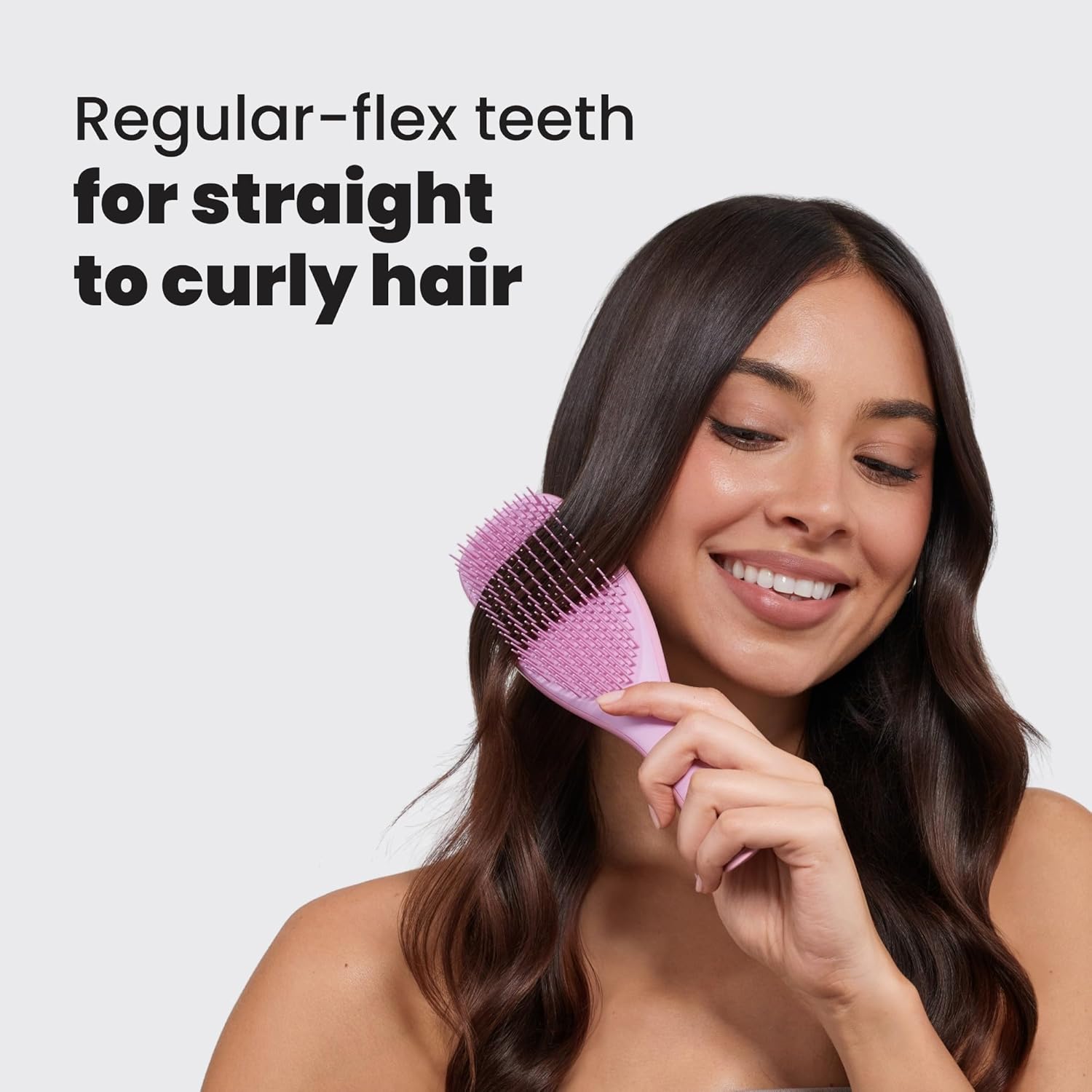 Tangle Teezer Ultimate Detangler Brush - Eliminates Knots & Reduces Breakage for Wet & Dry Hair | Rosebud Color